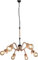 LED Hanglamp - Trion Alvi - E27 Fitting - Rond - Mat Zwart - Aluminium - BES LED