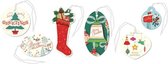 Vintage Christmas gift tags - Cavallini & Co - Kerst Labels 36 stuks