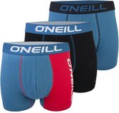 O'Neill 3-Pack Heren Boxershorts Blue Black Red | 900133