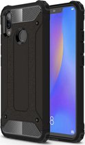 Huawei P Smart Plus Armor Hoesje - Zwart - Shockproof