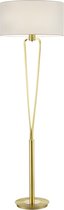 LED Vloerlamp - Trion Hilton - E27 Fitting - Rond - Mat Goud - Aluminium - BES LED