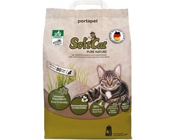 SoftCat licht gewicht klontvormende kattenbakvulling van gras 17L - zeer zuinig in gebruik, geen kattenbakgeur en geen stof vorming