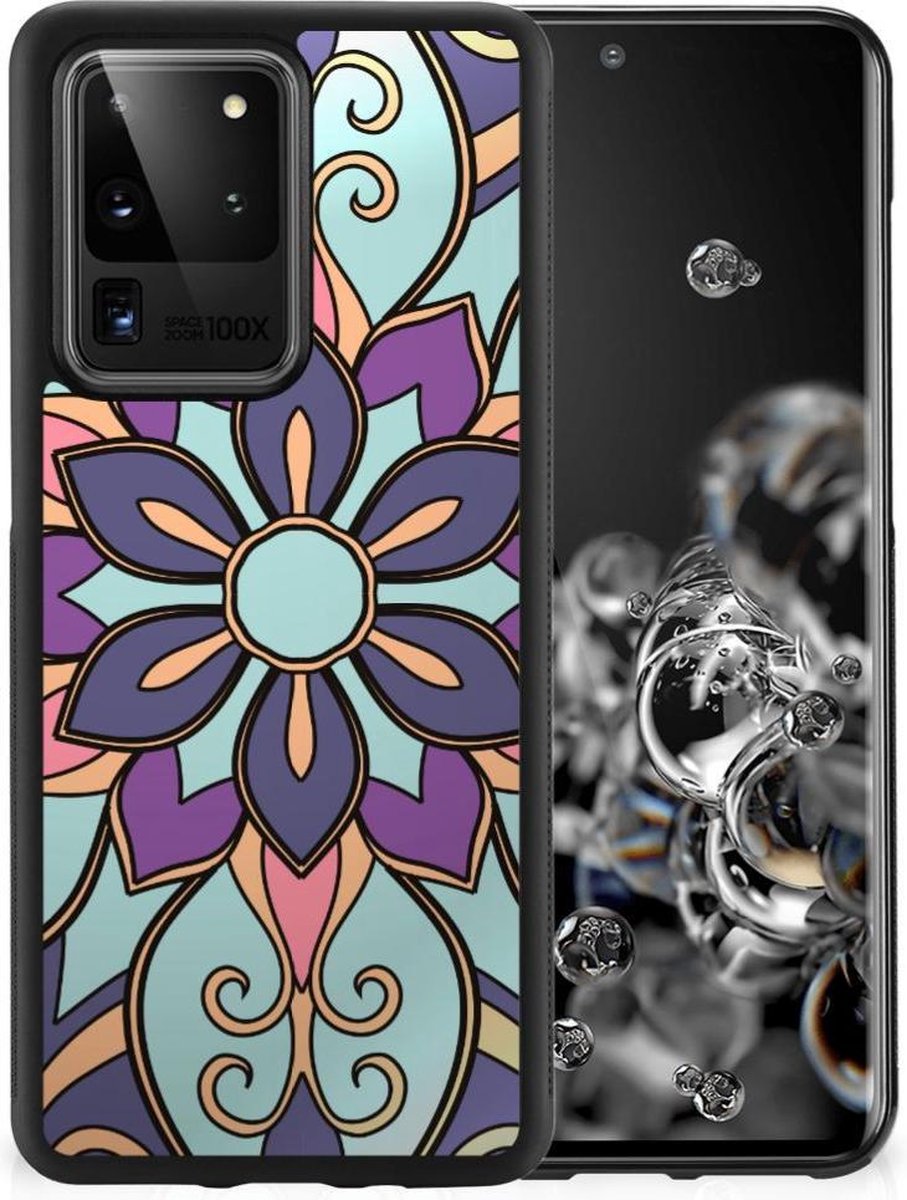 Samsung Galaxy S20 Ultra Skin Case Purple Flower
