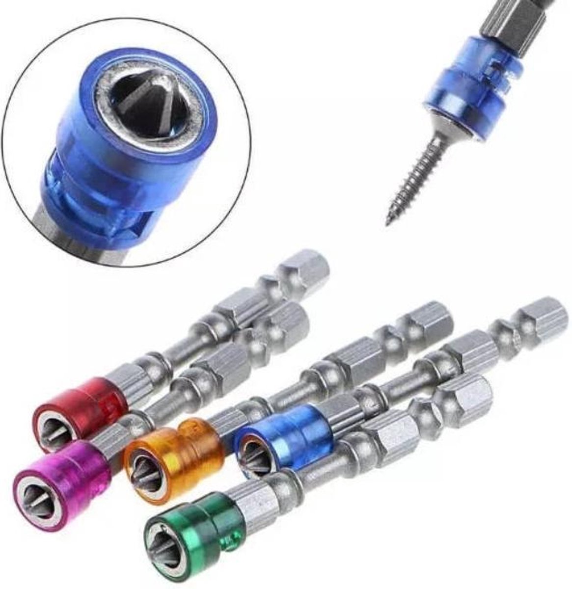 5 Stück Magnetische Bit Verlängerung, 50/60/100/150/300mm, 1/4 Zoll