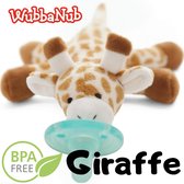 Wubbanub Giraffe Speenknuffel - Knuffel Baby Fopspeen - Baby Speelgoed - Bruin Giraf Kraamcadeau - Soothie Knuffelspeen