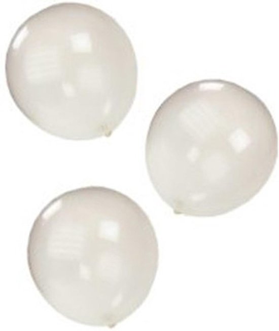 Transparante ballonnen 50 stuks | Ballonnen transparant voor lucht en helium  | bol.com