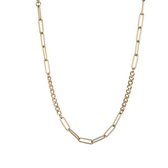 Dames ketting | gouden ketting | schakelketting | Gouden ketting dames zonder hanger | minimalistische ketting | 50 cm