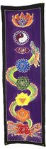 Wandkleed - Chakra Banner Draak - 175 x 53 cm - Muurdecoratie