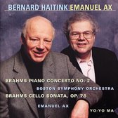 Brahms: Piano Concerto no 2, Cello Sonata / Ax, Ma, Haitink
