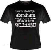 Funny zwart shirt. T-Shirt - Ben ik eindelijk ABRAHAM - Krijg ik zo'n KUT Tshirt - Maat 4XL