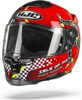 HJC RPHA 70 Isle Of Man Red White Gold Full Face Helmet XL