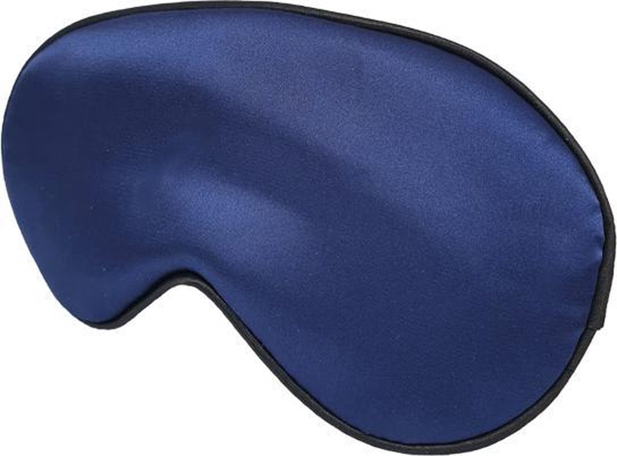 Slaapmaskers Extra Zacht Satijn – 2 Stuks - Blauw & Zwart - Thuis - Slaapmasker - Verduisterend - Onderweg - Vliegtuig - Festival - Slaapcomfort - oDaani — afbeelding 8