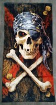 Badlaken Anne Stokes - Pirate Skull
