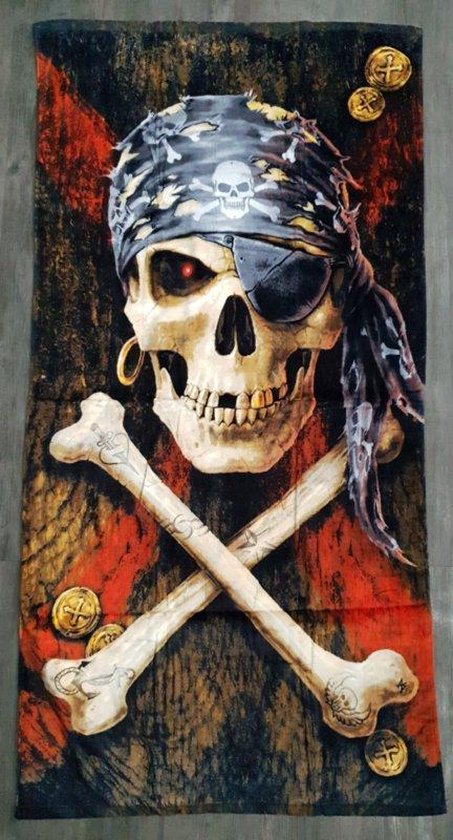 Serviette de bain Anne Stokes - Pirate Skull | bol.com