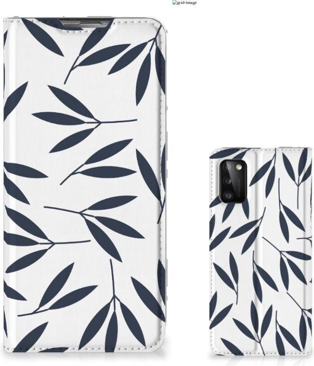 Samsung Galaxy A41 Smart Cover Leaves Blue