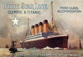 Wandbord - White Star Line Olympic & Titanic