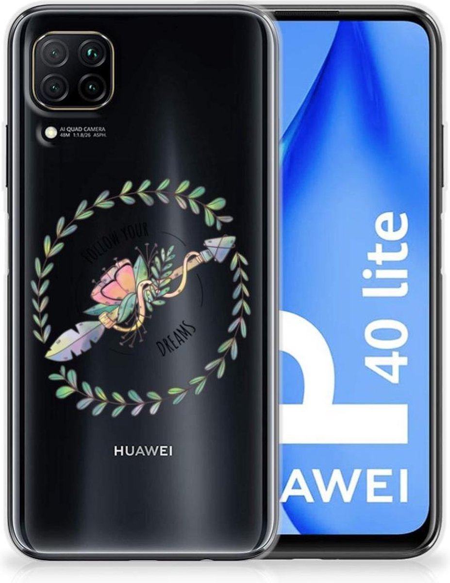 Huawei P40 Lite Telefoonhoesje met Naam Boho Dreams