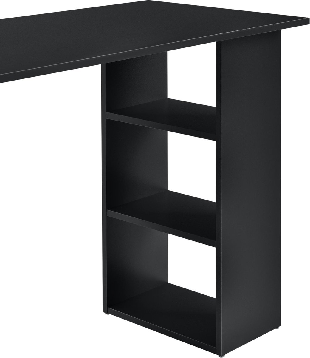 Bureau Lemberg met 3 lades en vakken 120x49x72 cm wit | premiumXL