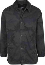 Urban Classics Jacket -S- Camo Cotton Coach Groen