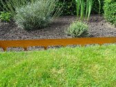 Tuinkant opsluiting Cortenstaal met vertanding (4 stuks per verpakking)
