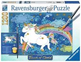 Ravensburger puzzel Unicorn Touch of Gold - Legpuzzel - 1200 stukjes