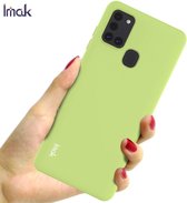 Samsung Galaxy A21s Tpu Groen Cover Case Hoesje Siliconen