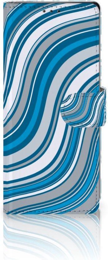 Housse pour Sony Xperia 10 II Coque Vagues Bleues