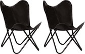 Vlinderstoel  set 2 stuks  (INCL anti kras viltjes) – Lounge stoel- Relax stoel- Vlinder Fauteuil