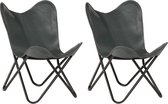 Vlinderstoel  set 2 stuks (INCL anti kras viltjes) – Lounge stoel- Relax stoel- Vlinder Fauteuil