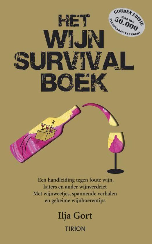Cover van het boek 'Het Wijnsurvival Boek / Gouden editie'