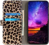 Samsung Galaxy A31 Hoesje Portemonnee Book Case met Luipaard Print