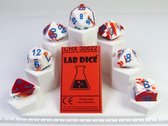 Gemini Red-White w/blue polydice set
