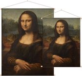 Mona Lisa, Leonardo da Vinci - Foto op Textielposter - 90 x 120 cm