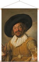 De vrolijke drinker, Frans Hals - Foto op Textielposter - 40 x 60 cm