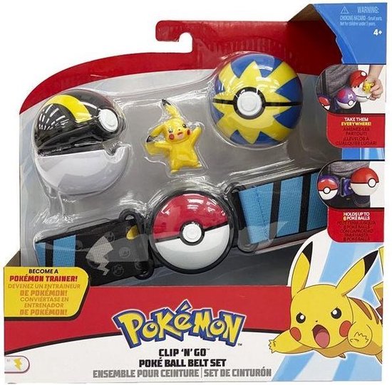 Pokémon - Ensemble pour ceinture Clip'n'Go Poké Ball, Luxe Ball