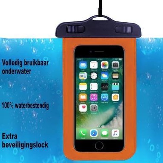 ADEL Waterdicht PVC Onderwater hoesje Huawei P9 (Lite) - Oranje bol.com
