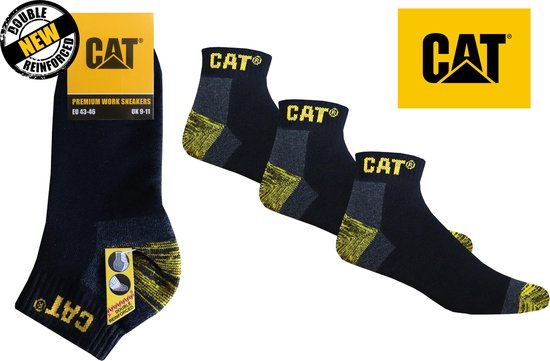 CATERPILLAR SOKKEN - CAT Premium werksokken "short" - 39/42 - zwart - 3 paar
