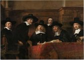 De staalmeesters, Rembrandt van Rijn - Foto op Posterpapier - 42 x 29.7 cm (A3)
