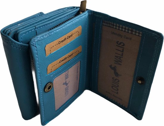 Tepassa - Compacte Dames portemonnee -ruimte voor veel pasjes - Met RFID /  Baby Blauw | bol.com