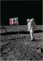 Armstrong photographs Buzz Aldrin (maanlanding) - Foto op Posterpapier - 29.7 x 42 cm (A3)