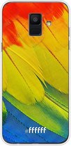 Samsung Galaxy A6 (2018) Hoesje Transparant TPU Case - Macaw Hues #ffffff