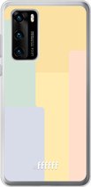 Huawei P40 Hoesje Transparant TPU Case - Springtime Palette #ffffff
