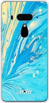 HTC U12+ Hoesje Transparant TPU Case - Endless Azure #ffffff