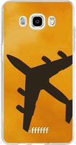 Samsung Galaxy J5 (2016) Hoesje Transparant TPU Case - Aeroplane #ffffff