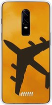 OnePlus 6 Hoesje Transparant TPU Case - Aeroplane #ffffff