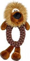 Duvo+ Zoo friends lola leeuw ring Bruin 34x21x12cm