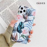 Casies iPhone X/Xs hoesje TPU Soft Case - Back Cover - Bloemen / Flower case