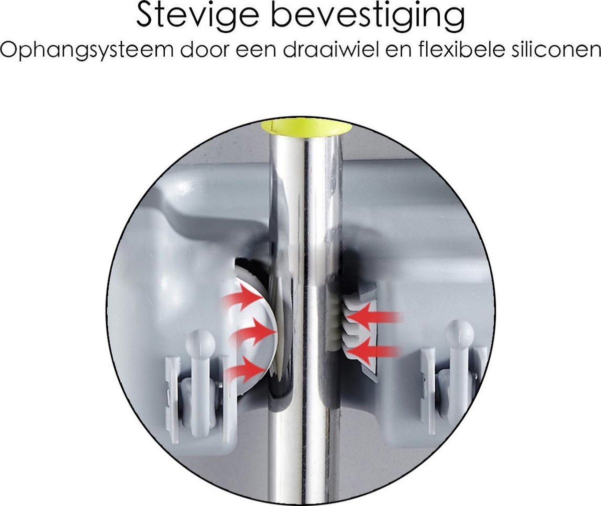 Steelhouder 19 cm – Duurzame metalen steelhouder voor bezems