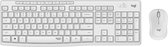 Logitech MK295 Silent - Draadloze muis en toetsenbord - QWERTZ Zwitsers / Wit