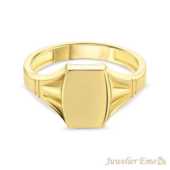 Juwelier Emo - 14 Karaat Gouden Kinderring jongens - KIDS - MAAT 14.50
